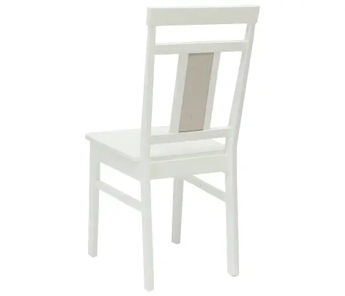 Ēdamistabas Krēsls 2 Pcs Balts Cietais Koks Vidaxl