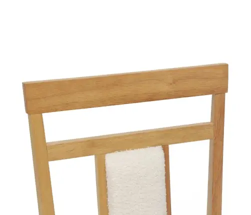 Ēdamistabas Krēsls 2 Pcs Dabisks Un Gaišs Cietais Koks Vidaxl