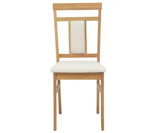 Ēdamistabas Krēsls 2 Pcs Dabisks Un Gaišs Cietais Koks Vidaxl