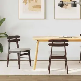 Ēdamistabas Krēsls 2 Pcs Gaiši Brūns Un Gaišs Vidaxl