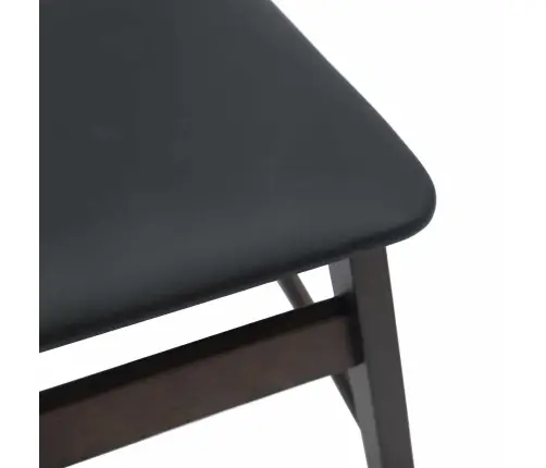 Ēdamistabas Krēsls 2 Pcs Gaiši Brūns Un Melns Cietais Koks Vidaxl