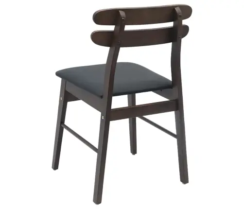 Ēdamistabas Krēsls 2 Pcs Gaiši Brūns Un Melns Cietais Koks Vidaxl