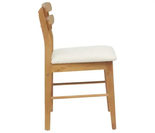 Söögitool 2 Pcs Looduslik Ja Hele Paks Kautsukipuit