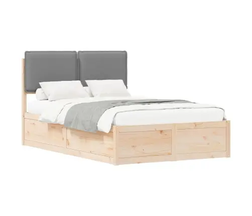 Lovo Rėmas Su Apmuštu Galvūgaliu Šviesiai Pilka 120 X 190 Cm