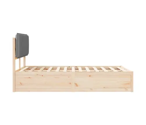 Lovo Rėmas Su Apmuštu Galvūgaliu Šviesiai Pilka 120 X 190 Cm