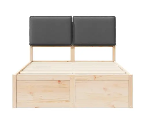 Lovo Rėmas Su Apmuštu Galvūgaliu Tamsiai Pilka 120 X 190 Cm