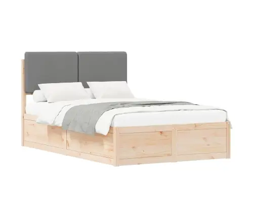 Lovo Rėmas Su Apmuštu Galvūgaliu Šviesiai Pilka 120 X 200 Cm