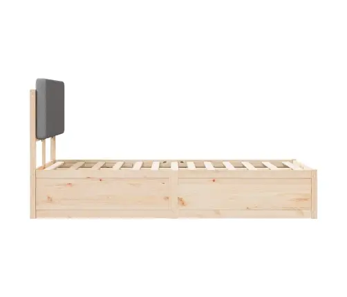 Lovo Rėmas Su Apmuštu Galvūgaliu Šviesiai Pilka 120 X 200 Cm