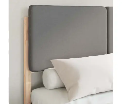 Lovo Rėmas Su Apmuštu Galvūgaliu Šviesiai Pilka 120 X 190 Cm