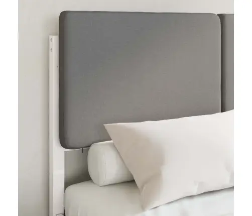 Lovo Rėmas Su Apmuštu Galvūgaliu Šviesiai Pilka 120 X 190 Cm