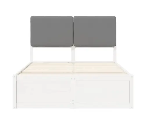 Lovo Rėmas Su Apmuštu Galvūgaliu Šviesiai Pilka 120 X 190 Cm