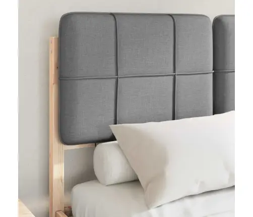 Lovo Rėmas Su Apmuštu Galvūgaliu Šviesiai Pilka 120 X 190 Cm