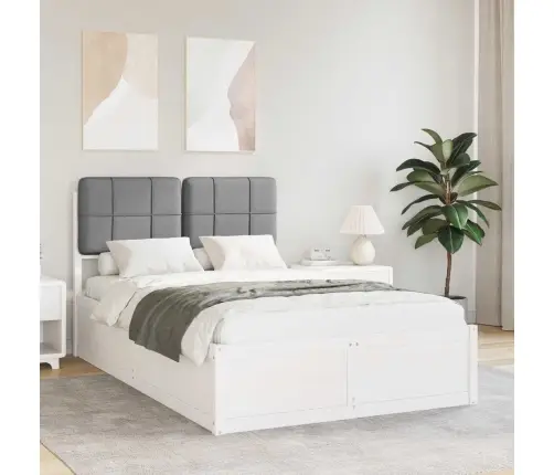 Lovo Rėmas Su Apmuštu Galvūgaliu Šviesiai Pilka 120 X 190 Cm