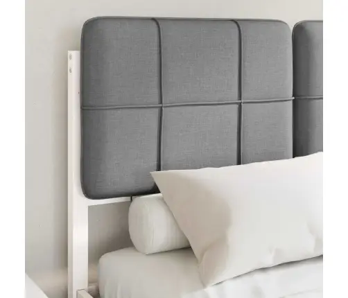 Lovo Rėmas Su Apmuštu Galvūgaliu Šviesiai Pilka 120 X 190 Cm