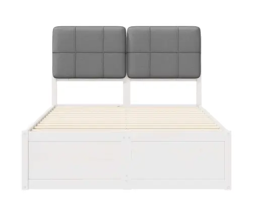 Lovo Rėmas Su Apmuštu Galvūgaliu Šviesiai Pilka 120 X 190 Cm