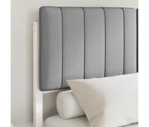 Lovo Rėmas Su Apmuštu Galvūgaliu Šviesiai Pilka 120 X 200 Cm