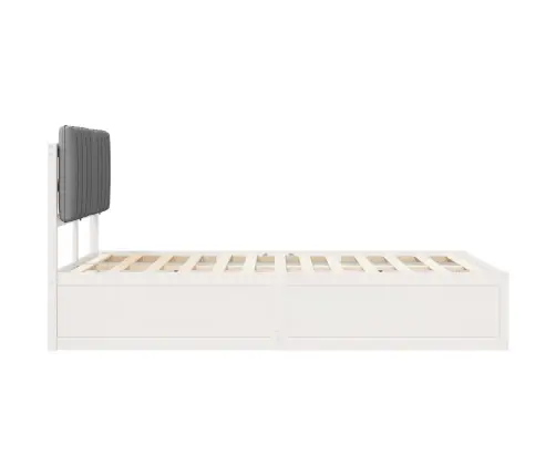 Lovo Rėmas Su Apmuštu Galvūgaliu Šviesiai Pilka 120 X 200 Cm