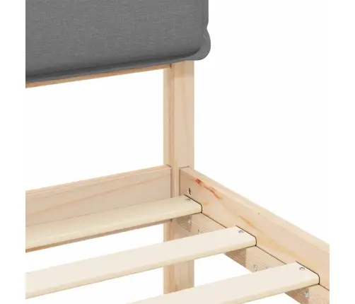 Lovo Rėmas Su Apmuštu Galvūgaliu Šviesiai Pilka 200 X 200 Cm