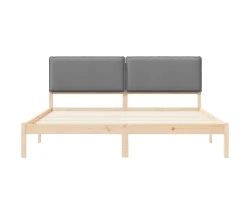 Lovo Rėmas Su Apmuštu Galvūgaliu Šviesiai Pilka 200 X 200 Cm