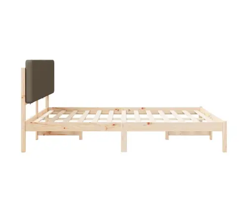 Lovo Rėmas Su Apmuštu Galvūgaliu Taupe 200 X 200 Cm