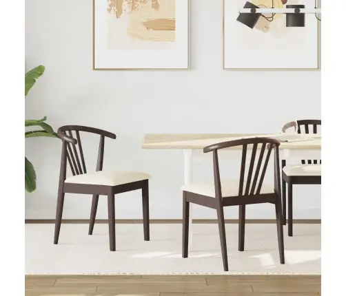 Valgomasis Krėslas 2 Pcs Šviesiai Rudas Ir Šviesus