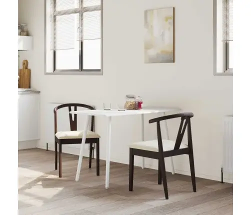 Valgomasis Krėslas 2 Pcs Šviesiai Rudas Ir Šviesus