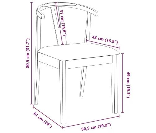 Valgomasis Krėslas 2 Pcs Šviesiai Rudas Ir Šviesus