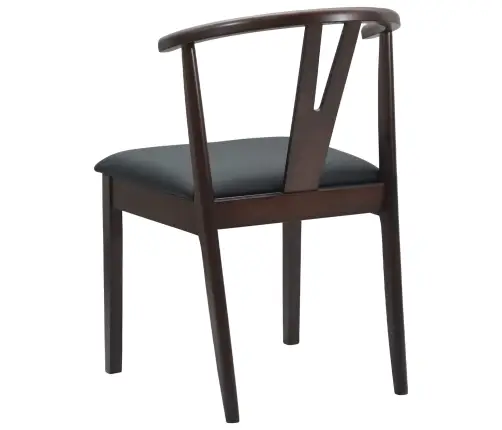 Söögitool 2 Pcs Helepruun Ja Must Paks Kautsukipuit