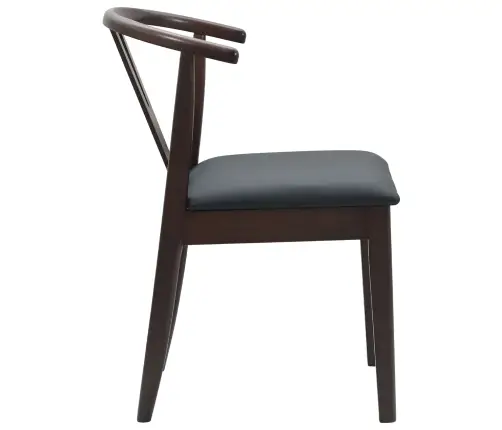 Söögitool 2 Pcs Helepruun Ja Must Paks Kautsukipuit