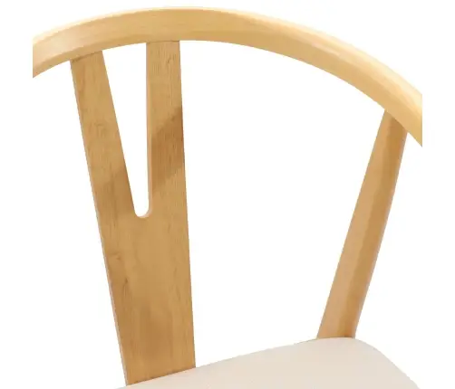 Valgomasis Krėslas 2 Pcs Natūralus Ir Šviesus