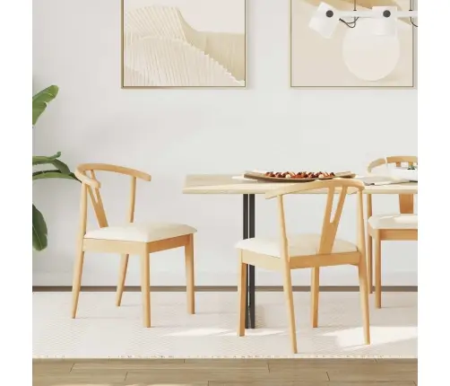 Valgomasis Krėslas 2 Pcs Natūralus Ir Šviesus