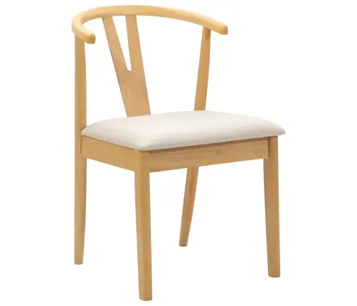 Valgomasis Krėslas 2 Pcs Natūralus Ir Šviesus