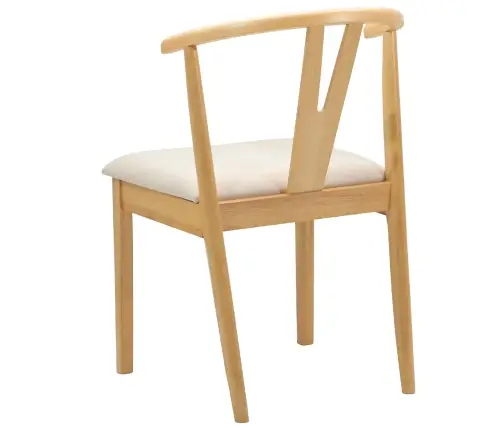 Valgomasis Krėslas 2 Pcs Natūralus Ir Šviesus