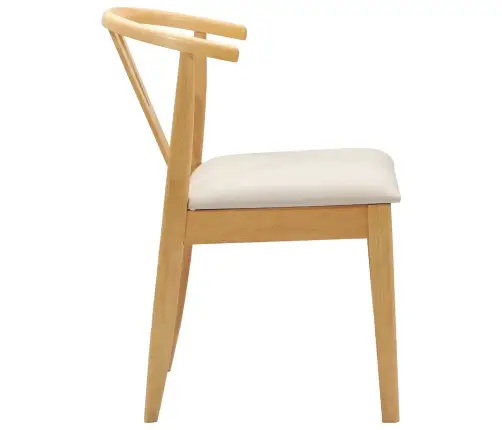 Valgomasis Krėslas 2 Pcs Natūralus Ir Šviesus