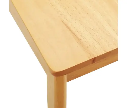 Valgomasis Krėslas 2 Pcs Natūrali Kietas Gumos Medis