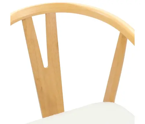 Valgomasis Krėslas 2 Pcs Natūralus Ir Šviesus