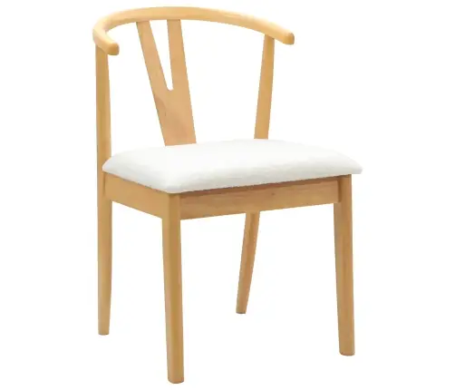 Valgomasis Krėslas 2 Pcs Natūralus Ir Šviesus