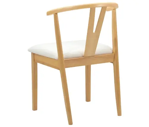 Valgomasis Krėslas 2 Pcs Natūralus Ir Šviesus