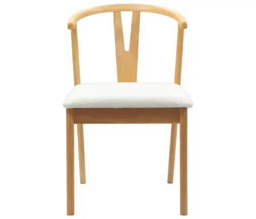 Valgomasis Krėslas 2 Pcs Natūralus Ir Šviesus