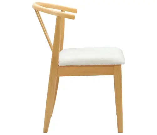 Valgomasis Krėslas 2 Pcs Natūralus Ir Šviesus