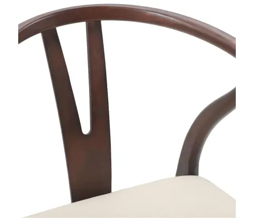 Söögitool 2 Pcs Helepruun Ja Hele Paks Kautsukipuit