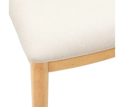 Söögitool 2 Pcs Looduslik Ja Hele Paks Kautsukipuit