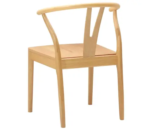 Ēdamistabas Krēsls 2 Pcs Dabiska Ciets Gumijas Koks Vidaxl