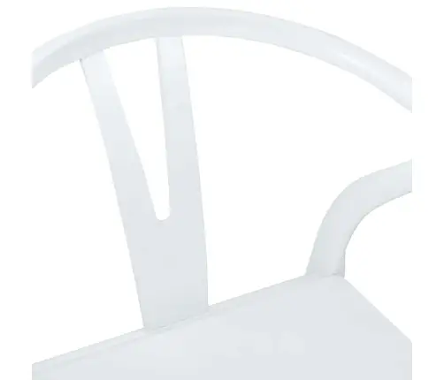 Ēdamistabas Krēsls 2 Pcs Balts Un Balts Ciets Gumijas Koks Vidaxl