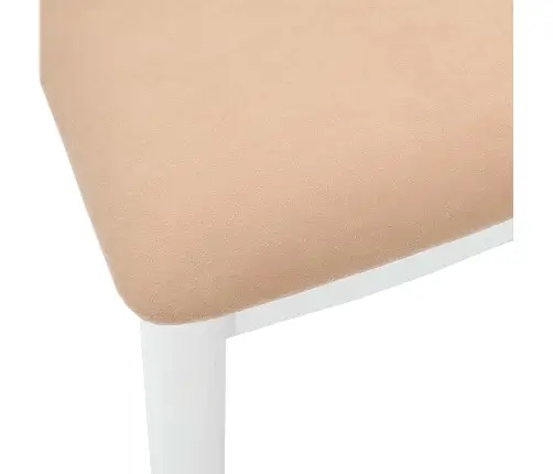 Söögitool 2 Pcs Valge Ja Pruun Paks Kautsukipuit