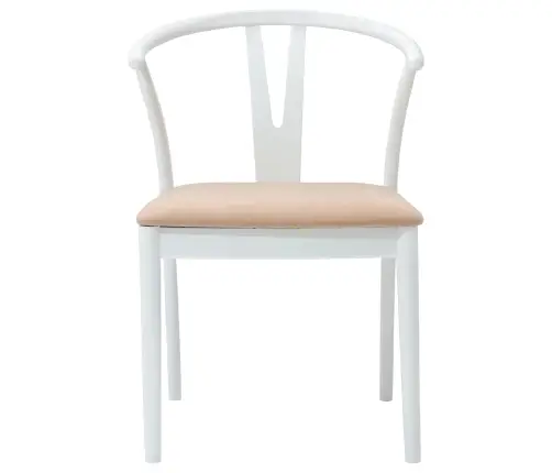 Söögitool 2 Pcs Valge Ja Pruun Paks Kautsukipuit