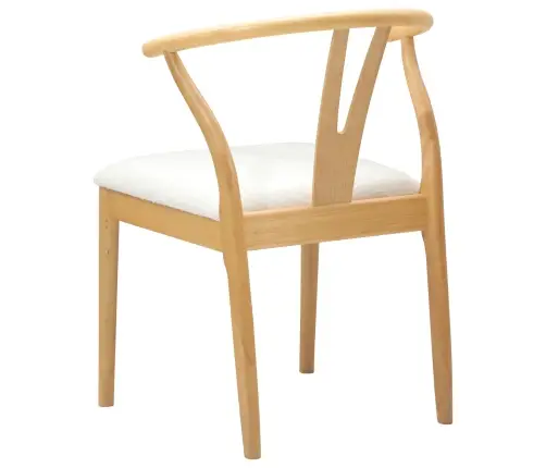 Ēdamistabas Krēsls 2 Pcs Dabisks Un Gaišs Ciets Gumijas Koks Vidaxl