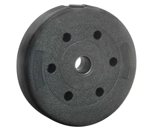 Svoriai 4 Pcs Juoda Ø 21.5 X 3.8 Cm Cementas Ir Geležies Smėlis