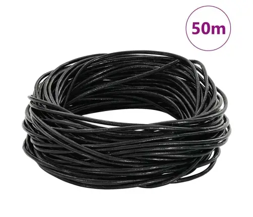 Ādas Aukla Melna Ø2 Mm X 50 M Āda Vidaxl