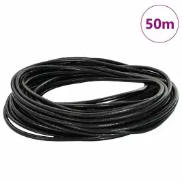Ādas Aukla Melna Ø3 Mm X 50 M Āda Vidaxl